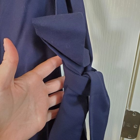 Modcloth Liza Luxe Navy Blue Masquerade Belted Shift Dress w/ Sequins, Size 1X - Picture 8 of 14